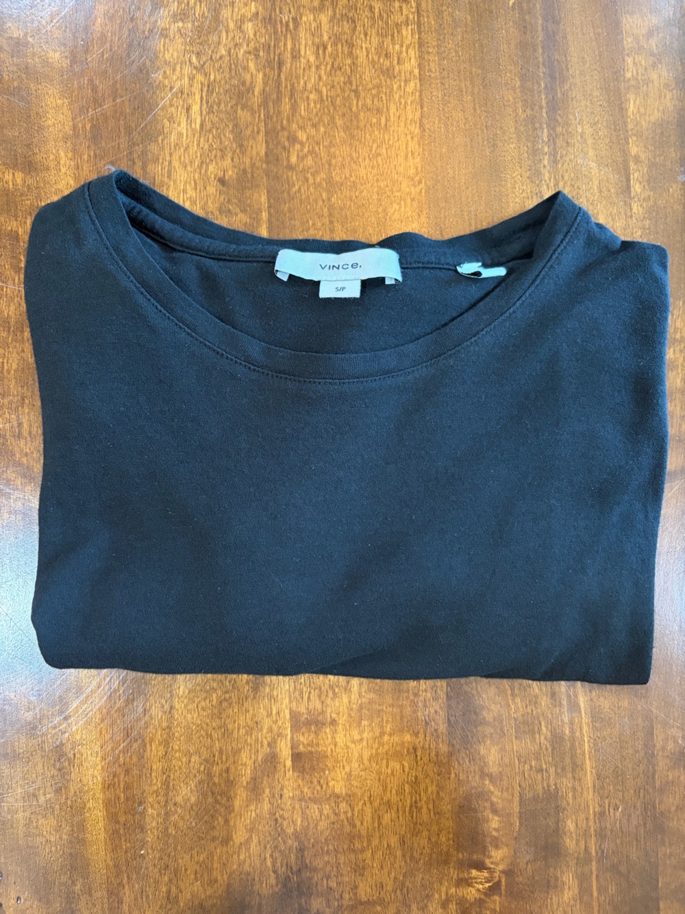 Vince Black Short Sleeve Crew Tee